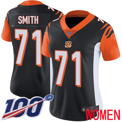 Cincinnati Bengals Limited Black Women Andre Smith Home Jersey NFL Footballl 71 100th Season Vapor Untouchable